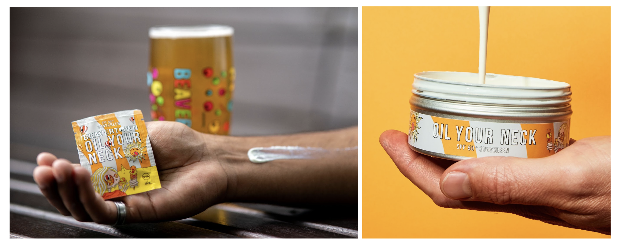 Beavertown Brewery launches ‘Oil Your Neck’ sunscreen for beer drinkers in London this summer