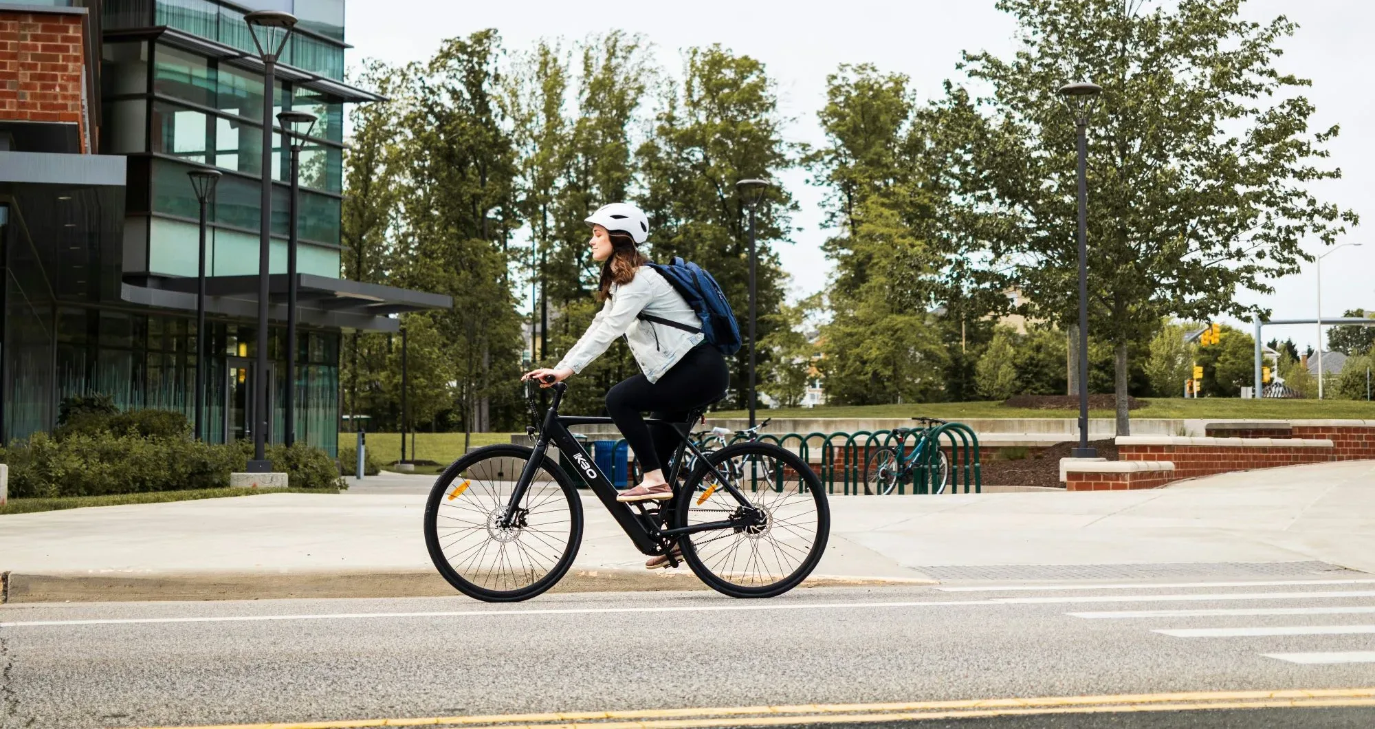 How can cyclists ensure safety when cycling in the city?