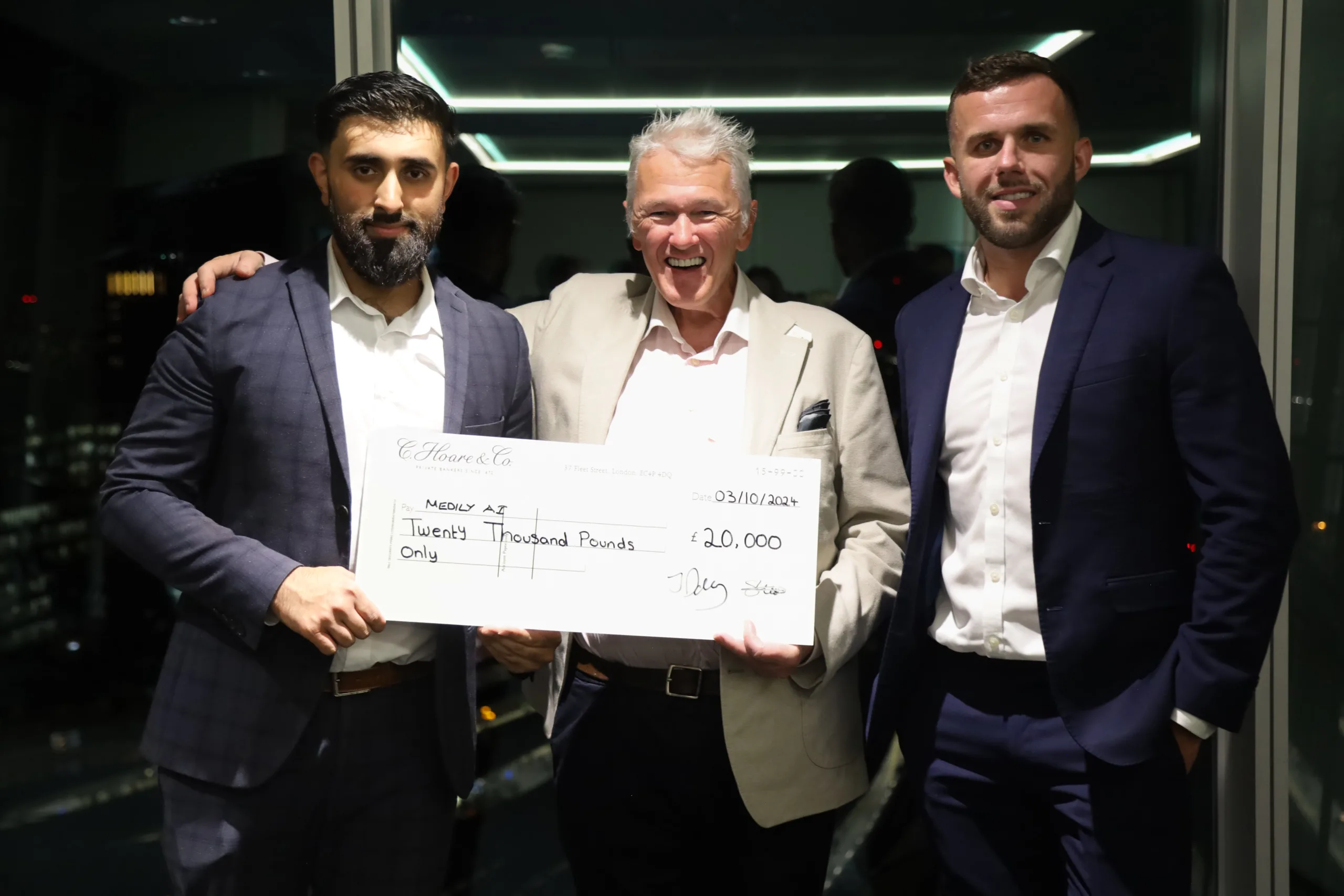 Student doctor's life-saving AI enterprise wins £50k funding competition at The Shard