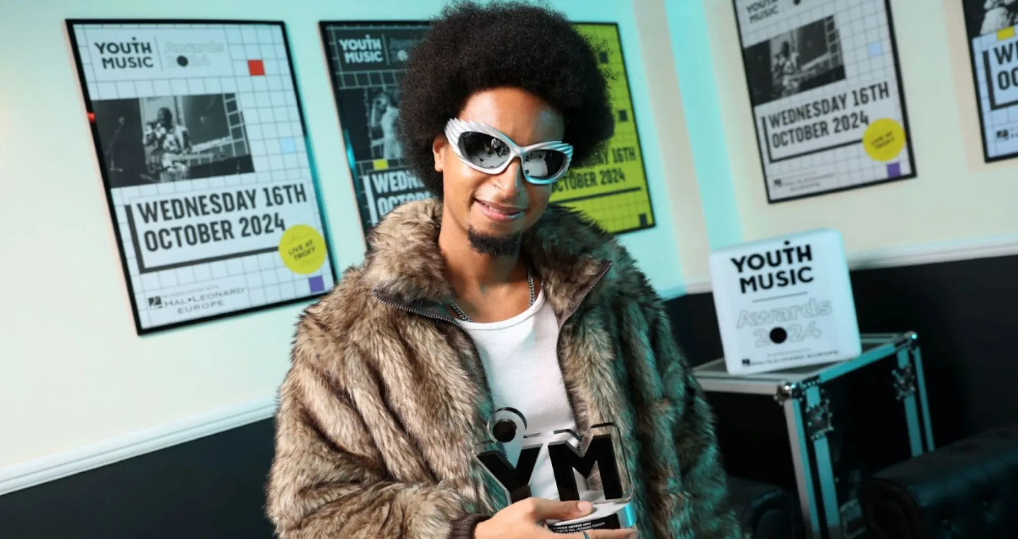 Musical visionary Richard Carter takes home the Rising Star Award (artist) sponsored by LCCM at the Youth Music Awards 2024