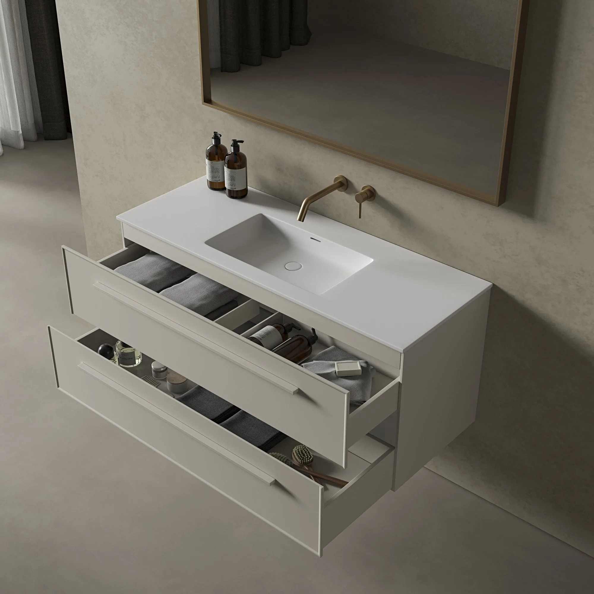 Nosa Missoni Vanity Unit in matte cappuccino