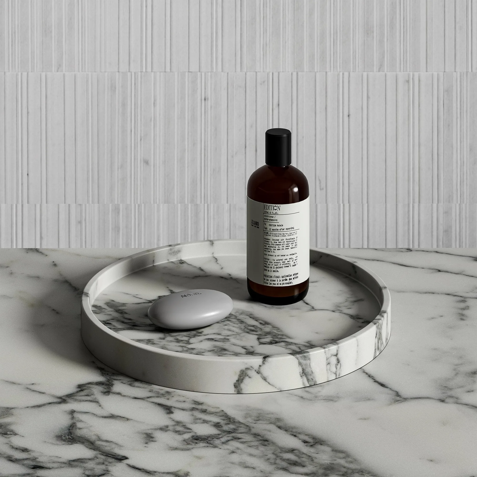 Nosa amore arabescato marble round tray