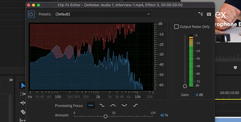 remove background noise from audio