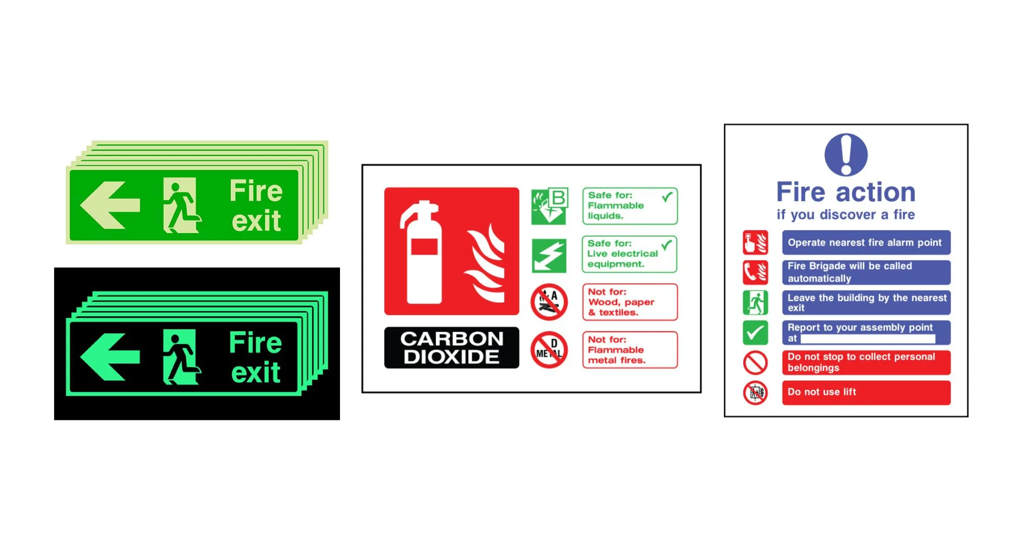 Get detailed information on the placement of fire safety signs