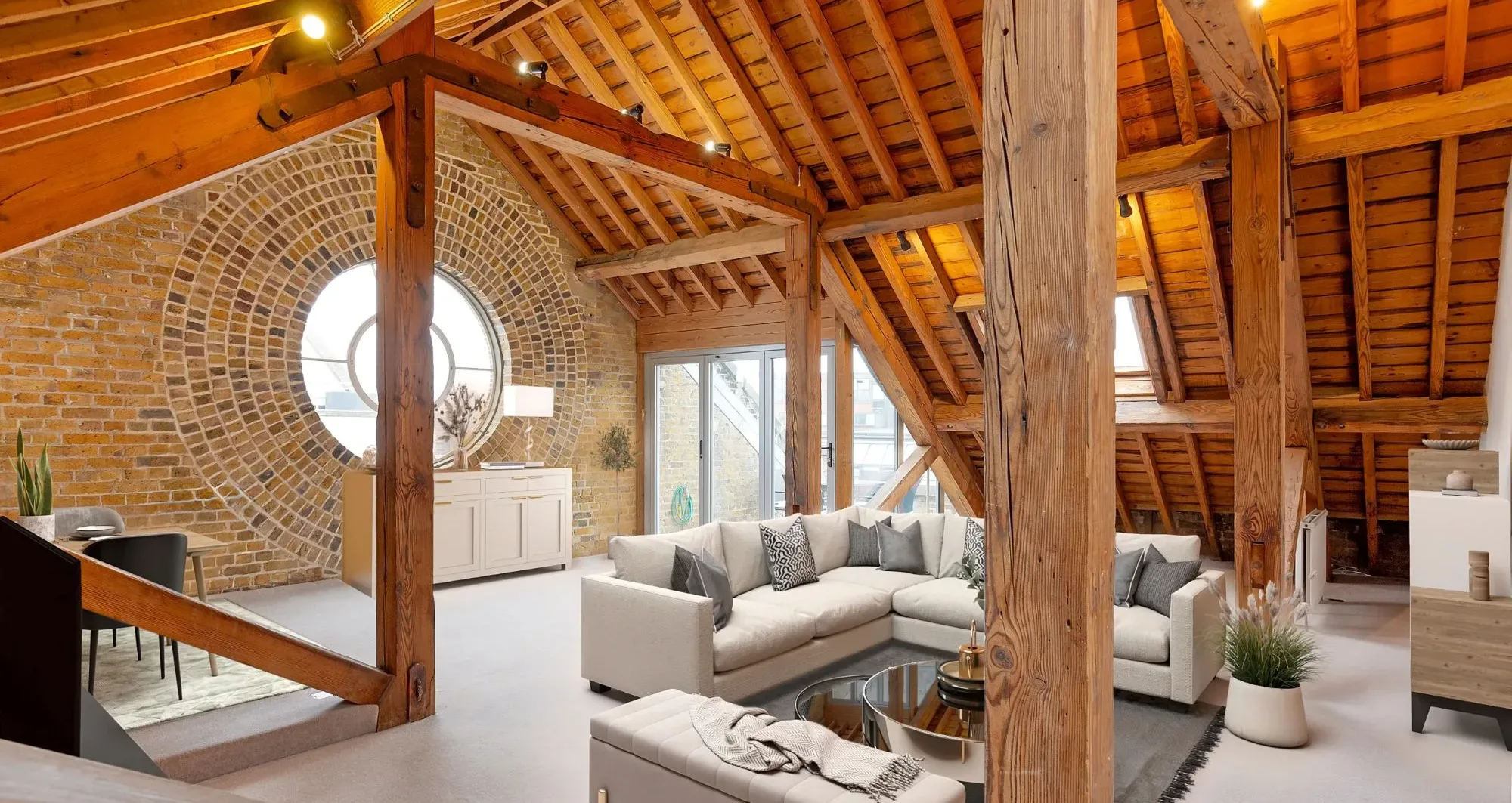 Curated visual reference: Fresh Look at Extraordinary Riverside Penthouse Atop Thameside Victorian Warehouse