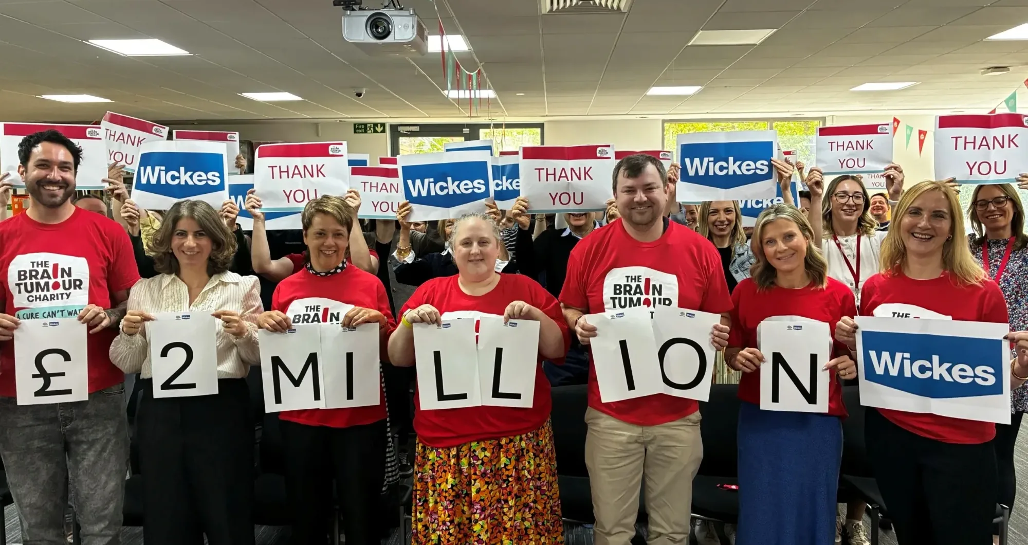 Wickes partnership raises £2million for the Brain Tumour Charity
