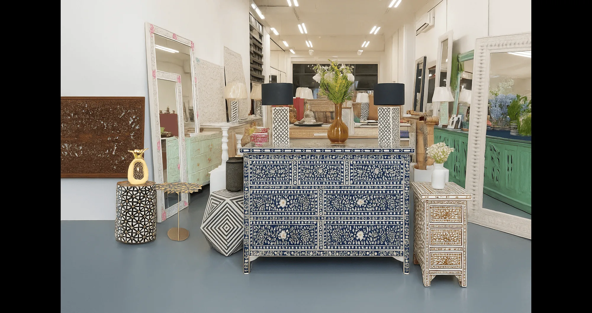 The rise of bone inlay furniture in global interior design trends