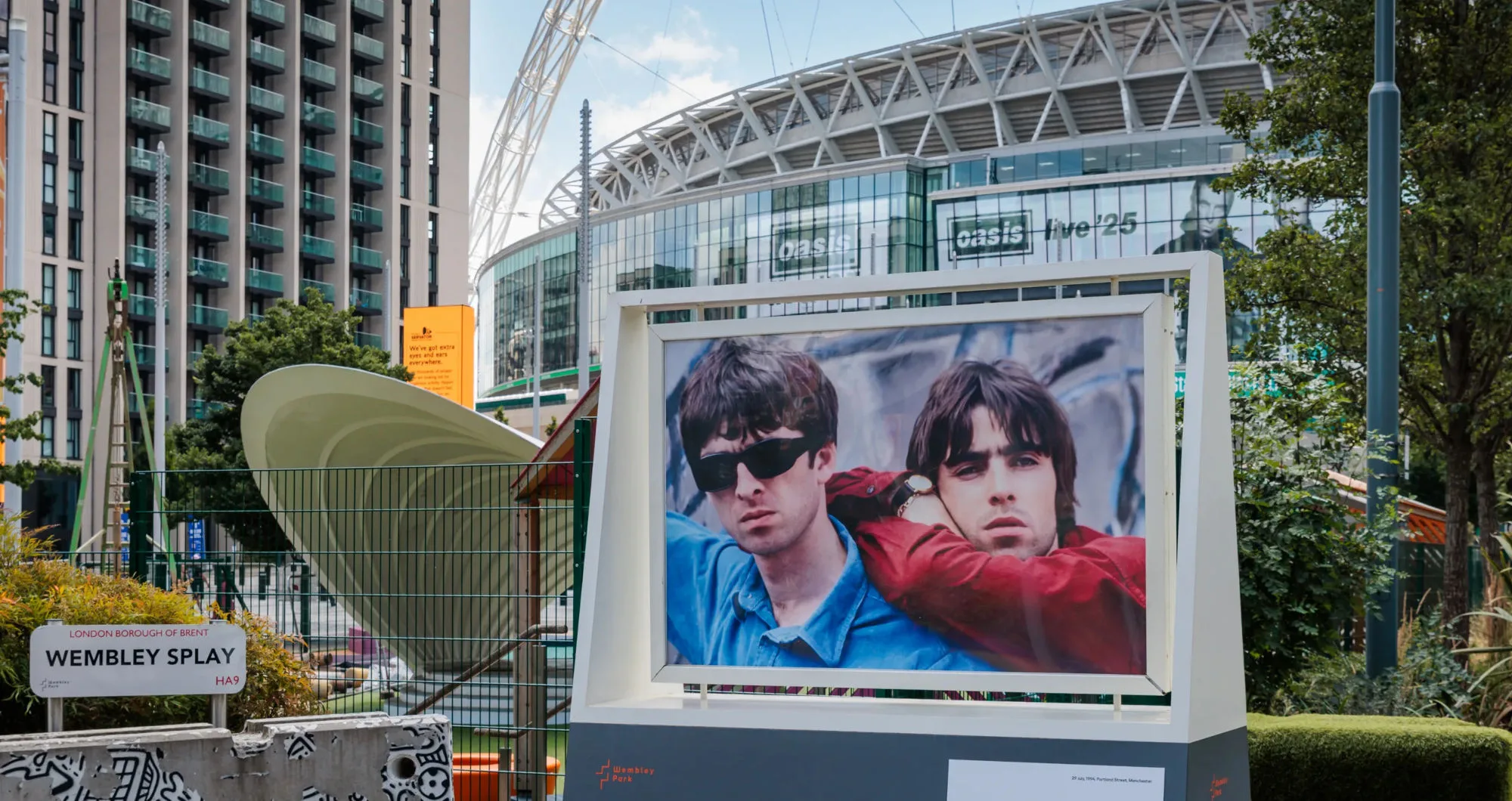 Wembley Park launches outdoor photography exhibition ‘Brothers: Liam and Noel through the lens of Kevin Cummins’