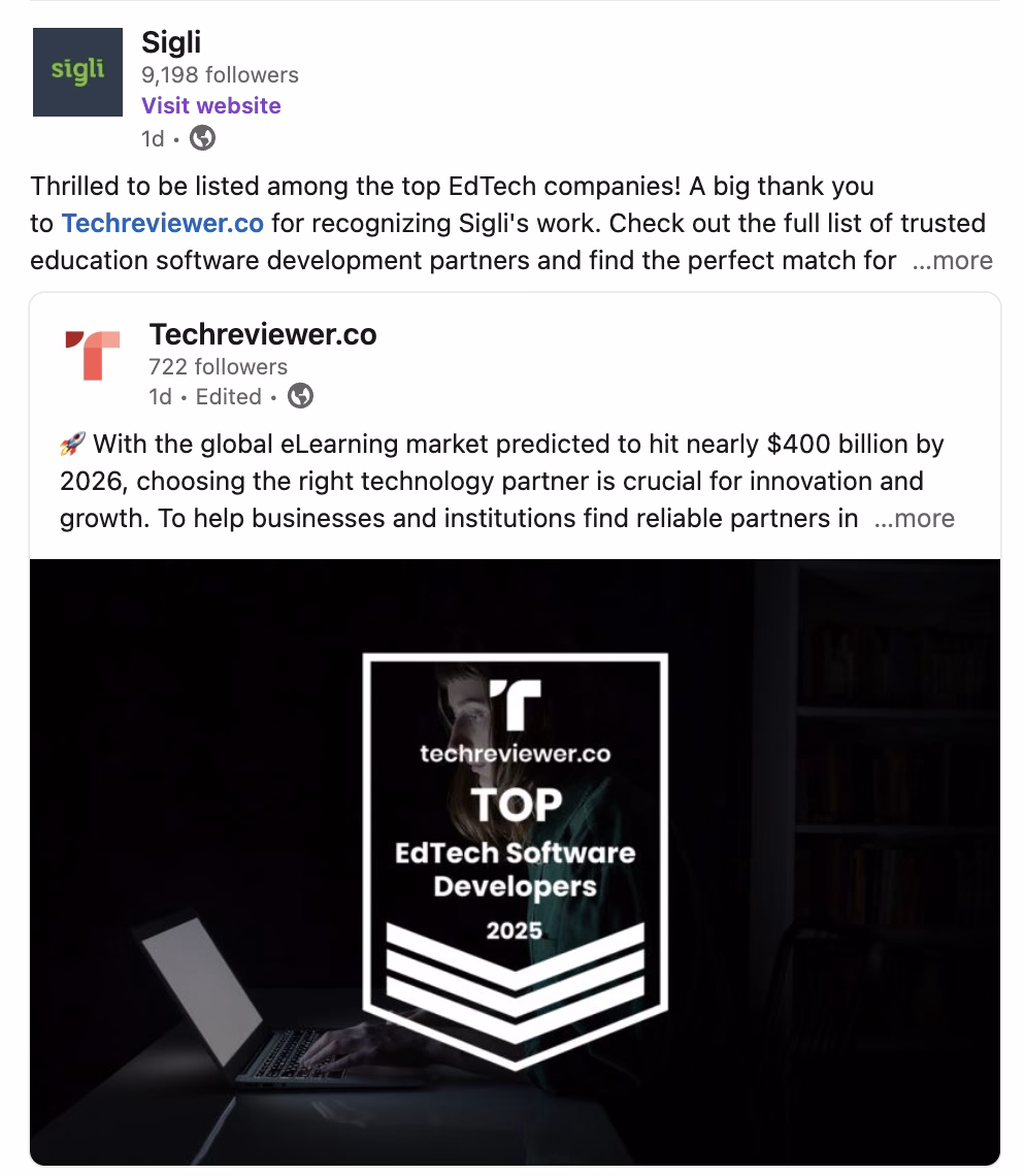 Top Education Software Development Companies - Logos and Rankings