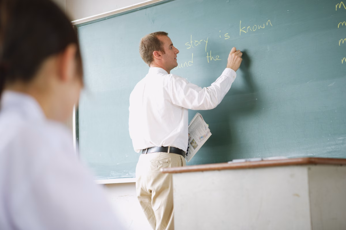 teacher in the classroom