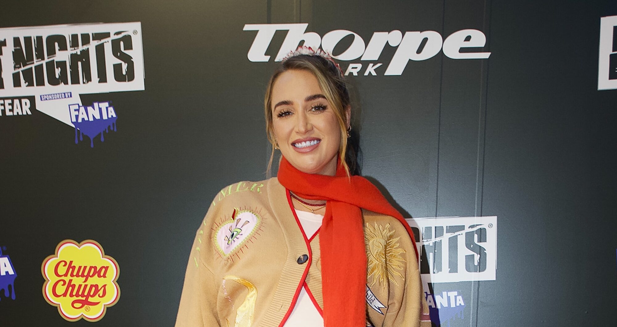 Georgia Harrison shows off bump as stars flock to Thorpe Park’s Fright Night