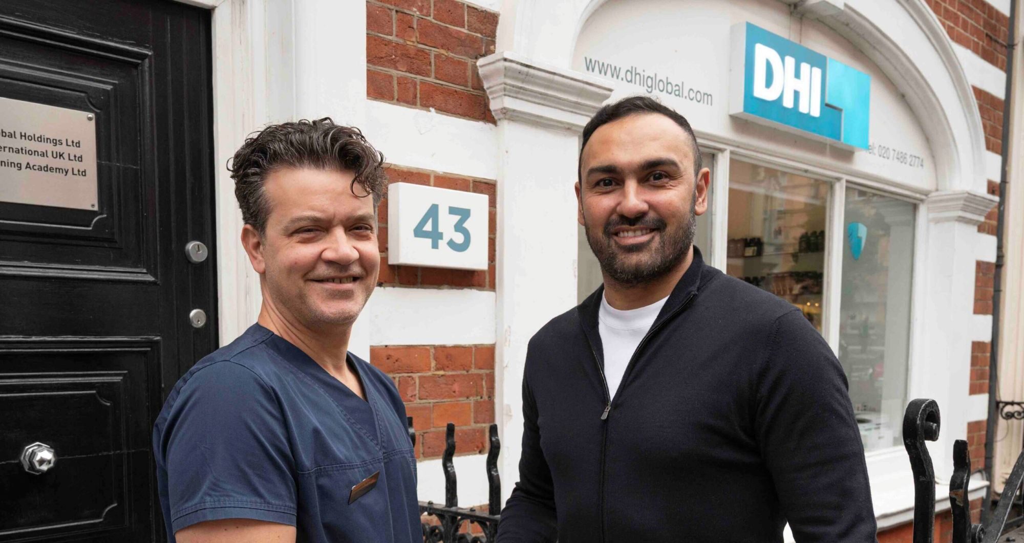Former Aston Villa star Ahmed Elmohamady shows off the results of his hair transplant at DHI Global’s clinic in London