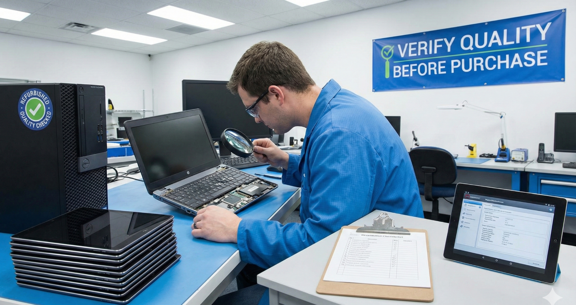 How to verify the quality of refurbished IT equipment before purchase