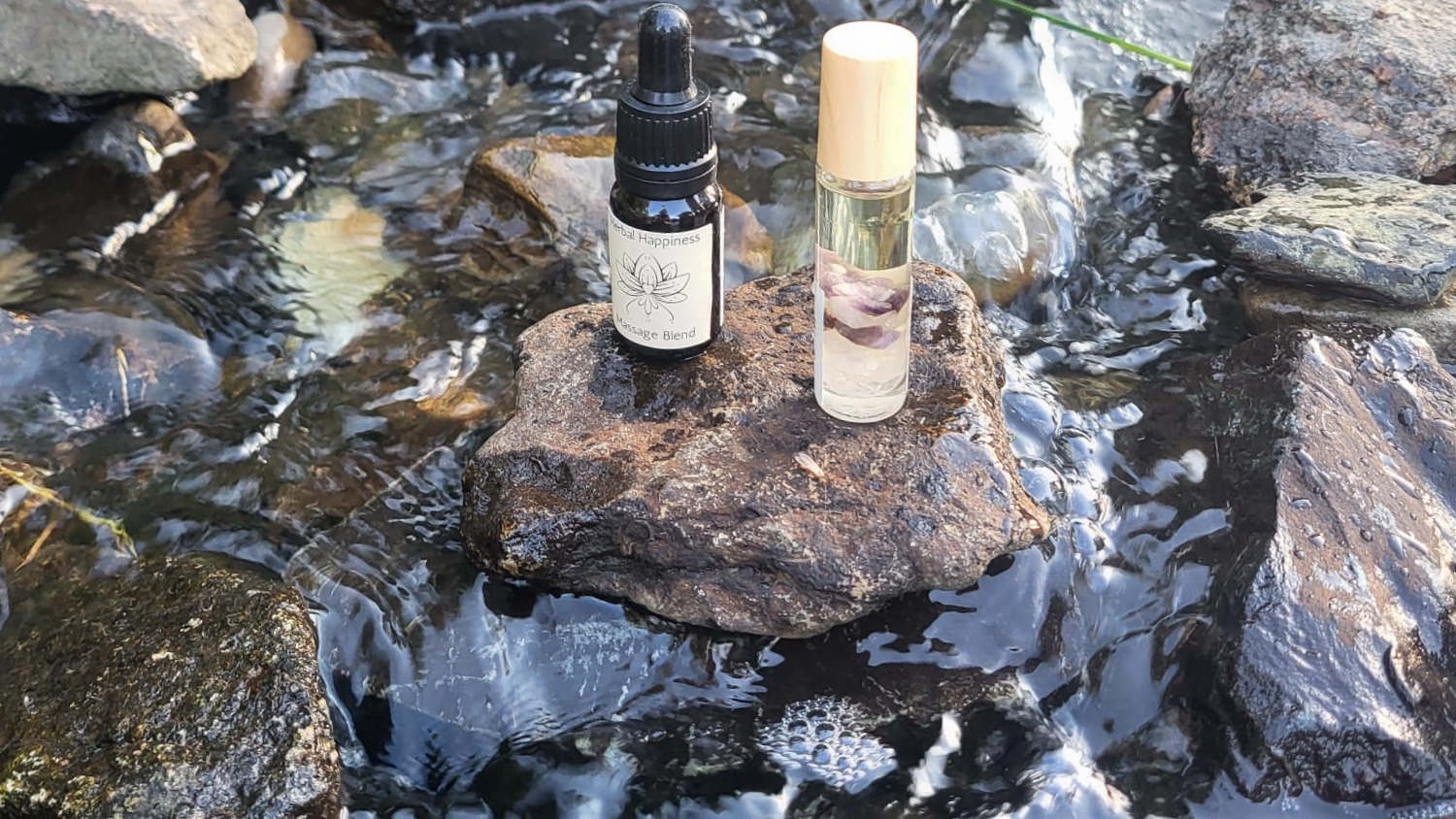 Feeling low this January and using calming crystal infused oils as part of a mindful wellbeing routine
