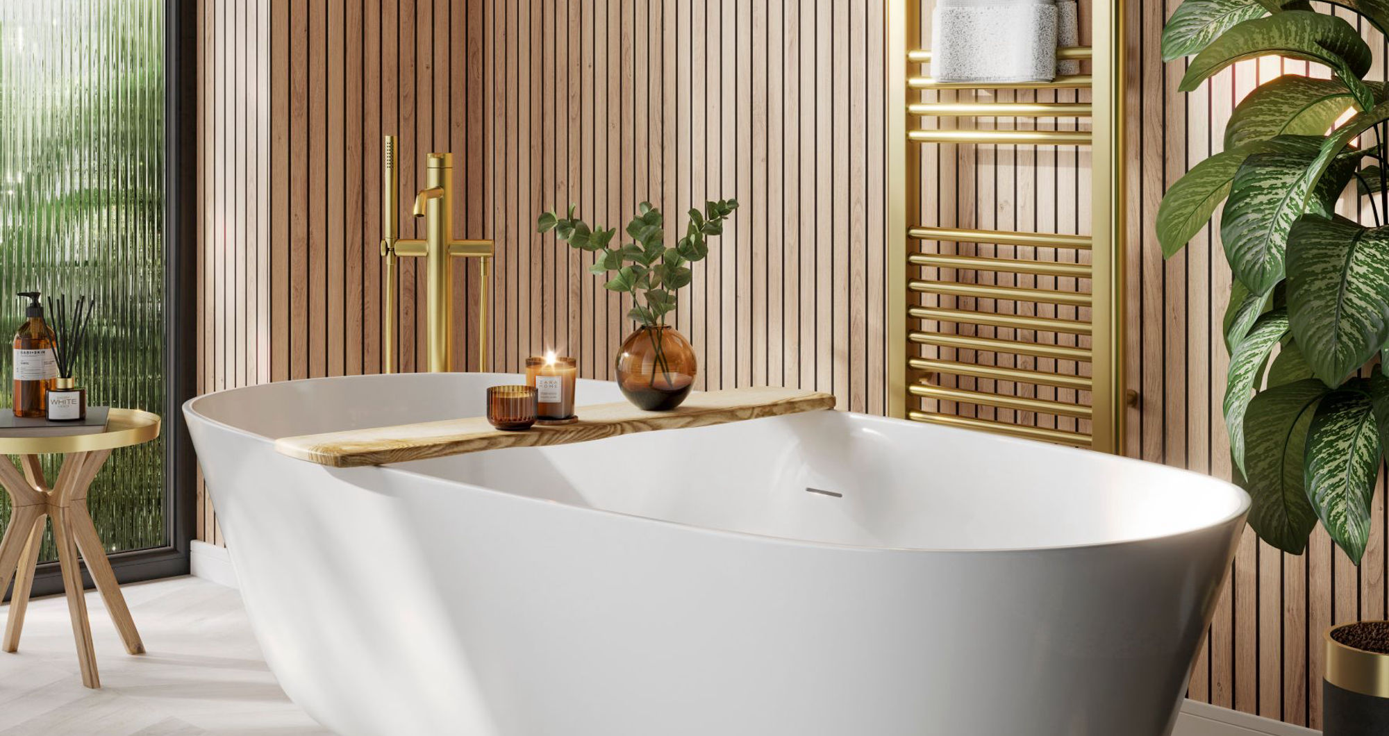 Are wooden wall panels a good choice for bathrooms?