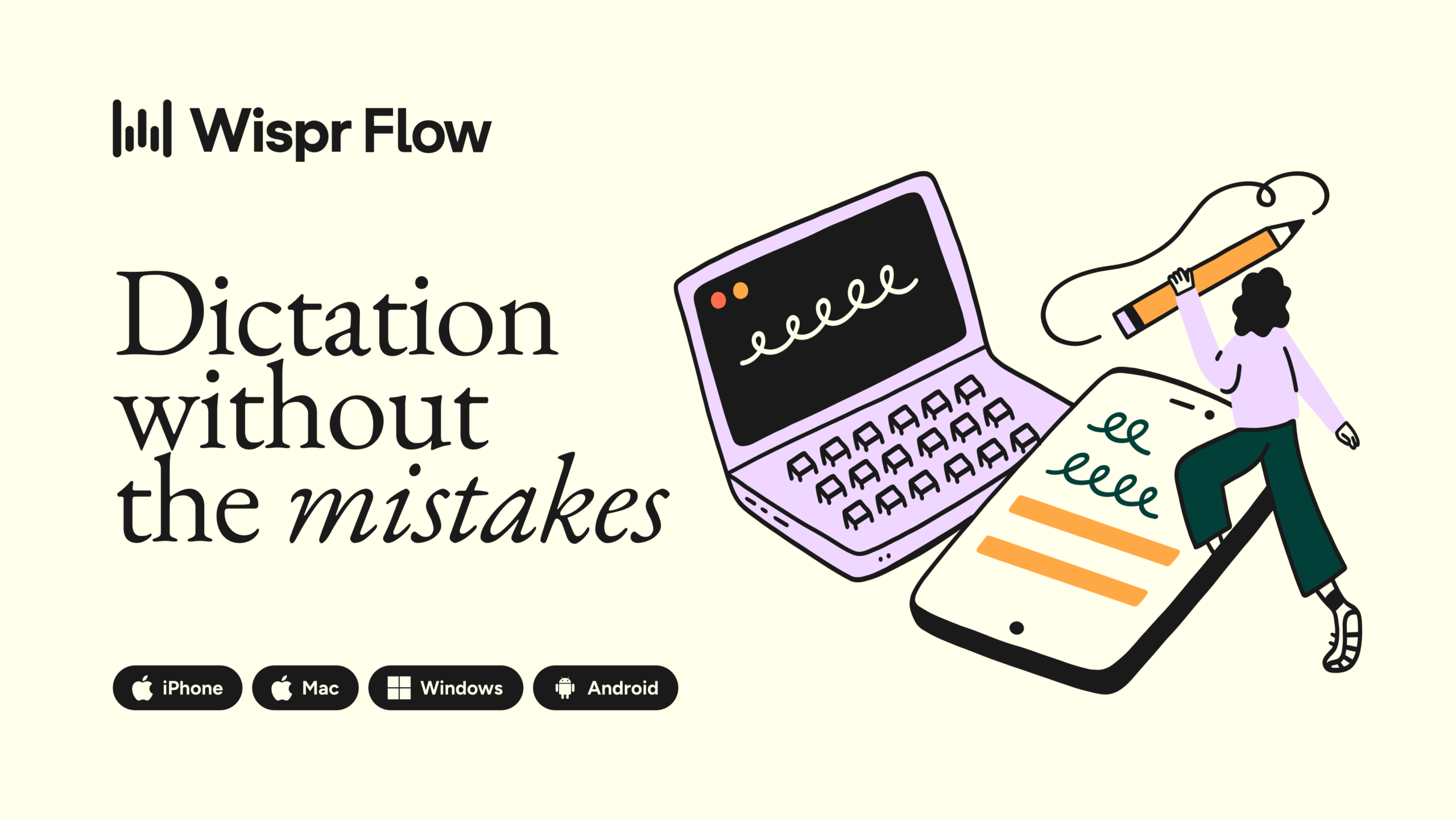 Flow makes writing quick and clear with seamless voice dictation. It is the fastest, smartest way to type with your voice.