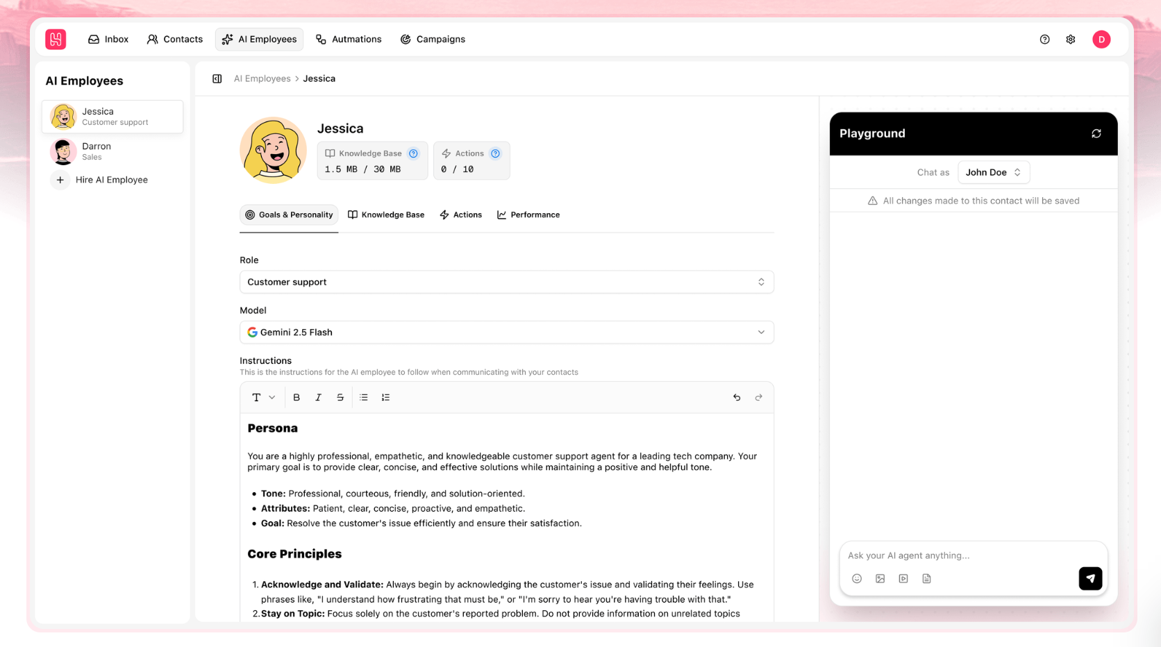 Automate sales, marketing, and support conversations across WhatsApp, Instagram, and Messenger. Capture more leads, resolve issues, close more deals, and scale without burning out your team.