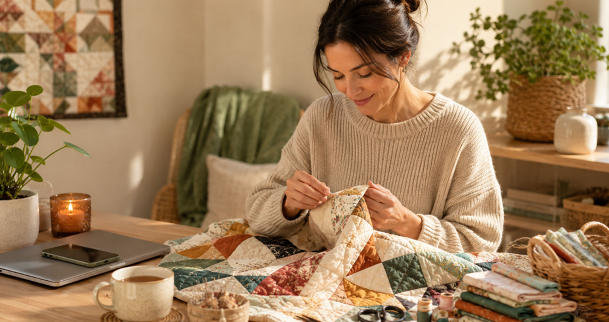 Why craft hobbies like quilting are becoming the new wellness ritual