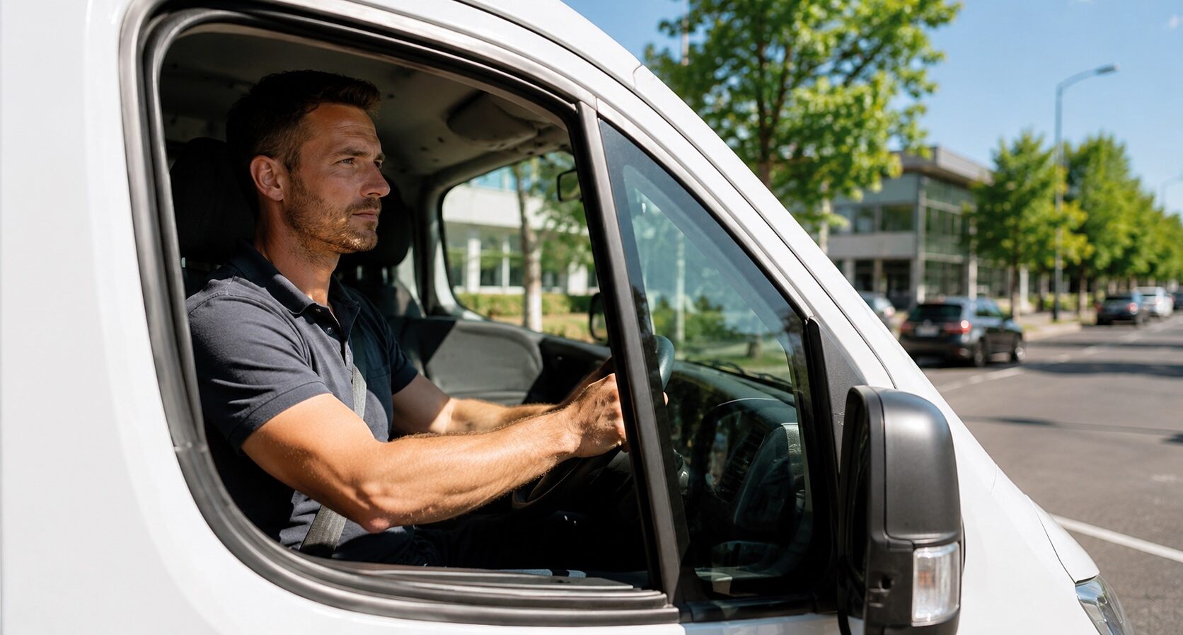 UK van drivers warned of sun damage risks during a heatwave