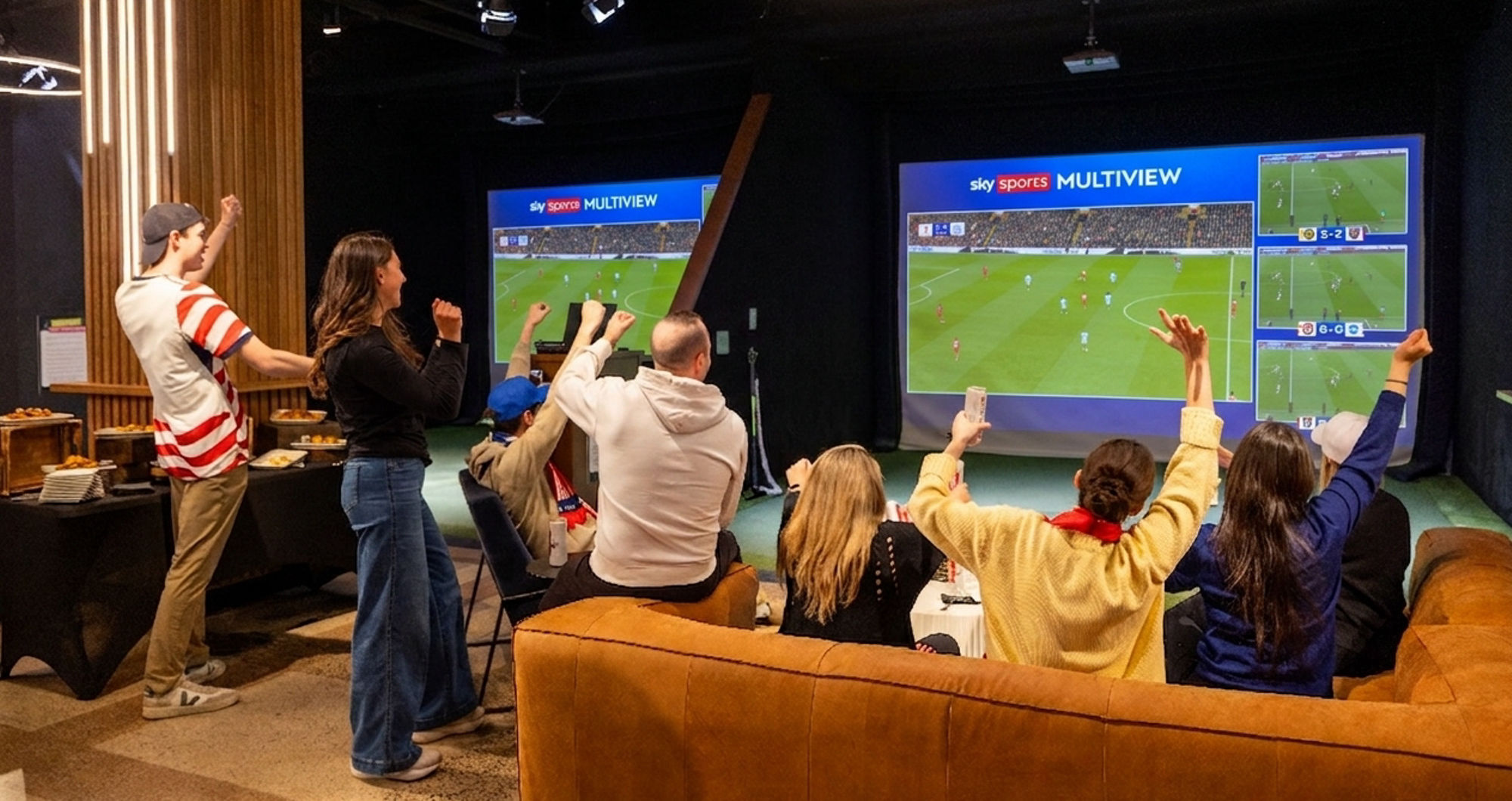 Premier League fans can play 90 minutes of virtual golf then watch 90 minutes of live football with food and a pint at new London venue