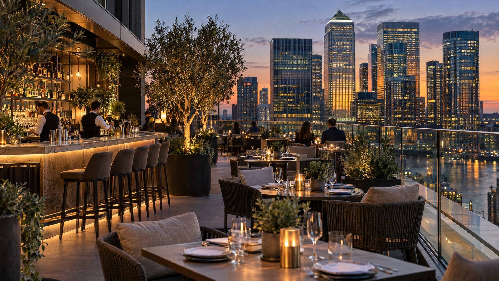 House of Gods opens first London hotel in Canary Wharf with 300-cover rooftop restaurant