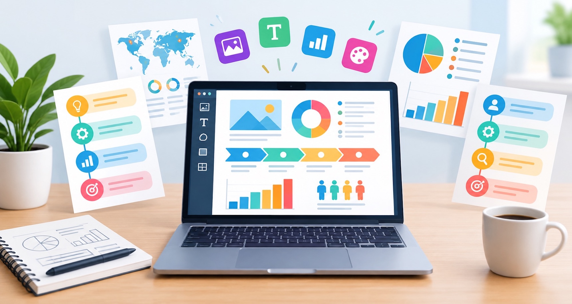 Top infographic generators for different types of visual content