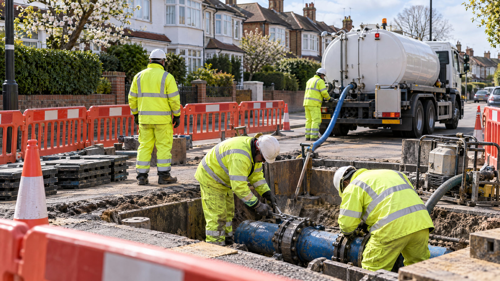 Burst Molesey main disrupts water supplies across Surrey and South London
