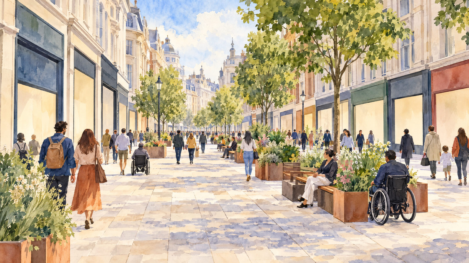 Oxford Street will become traffic-free on 26 October