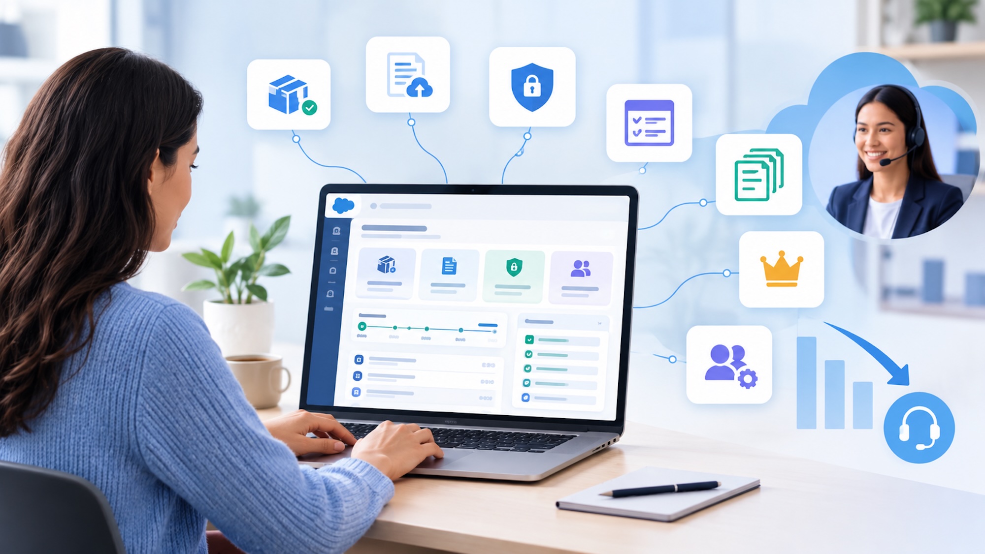 7 ways a salesforce customer portal can reduce support workload