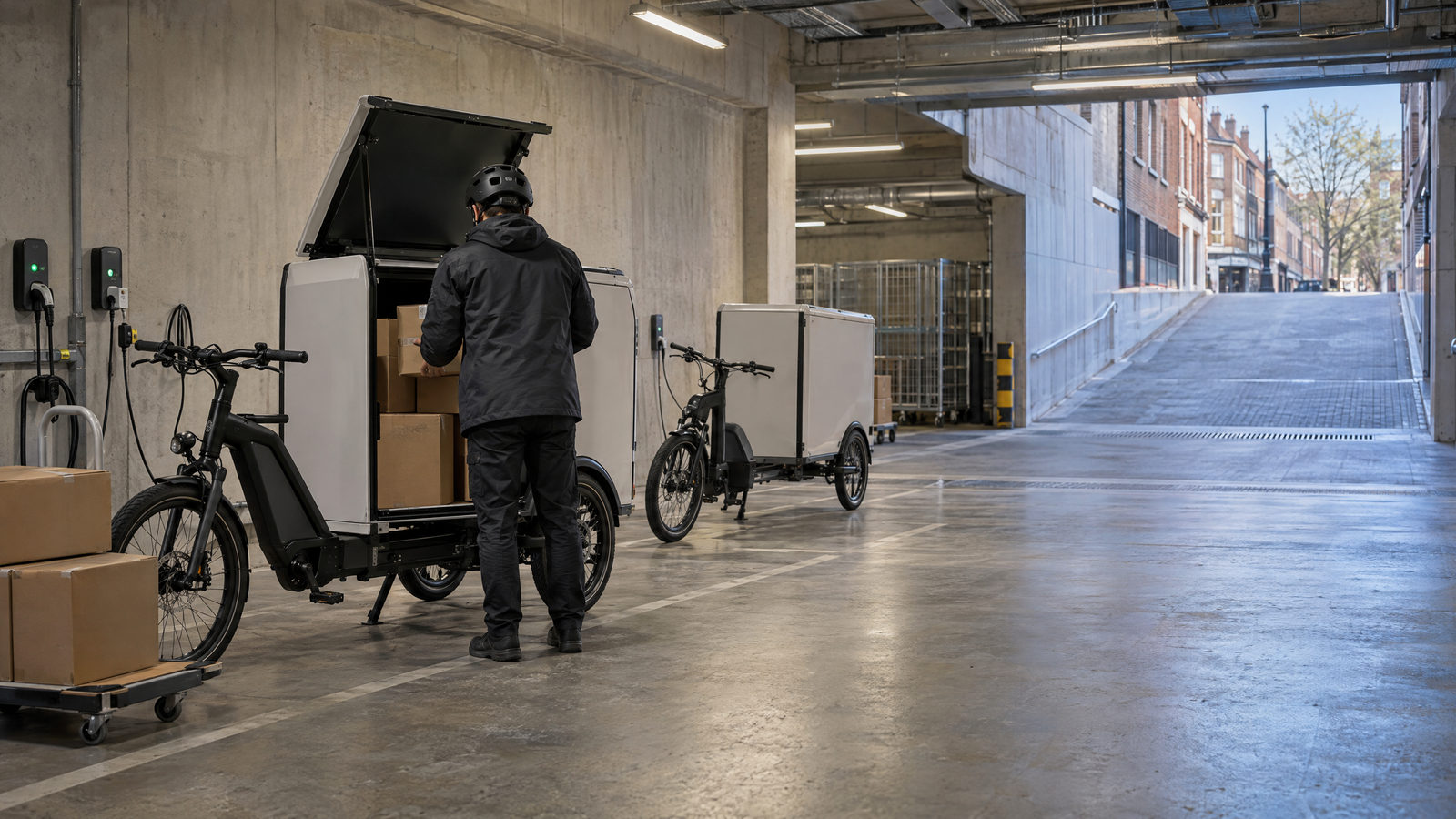 Westminster opens 598 sq ft e-cargo-bike hub beneath Leicester Square