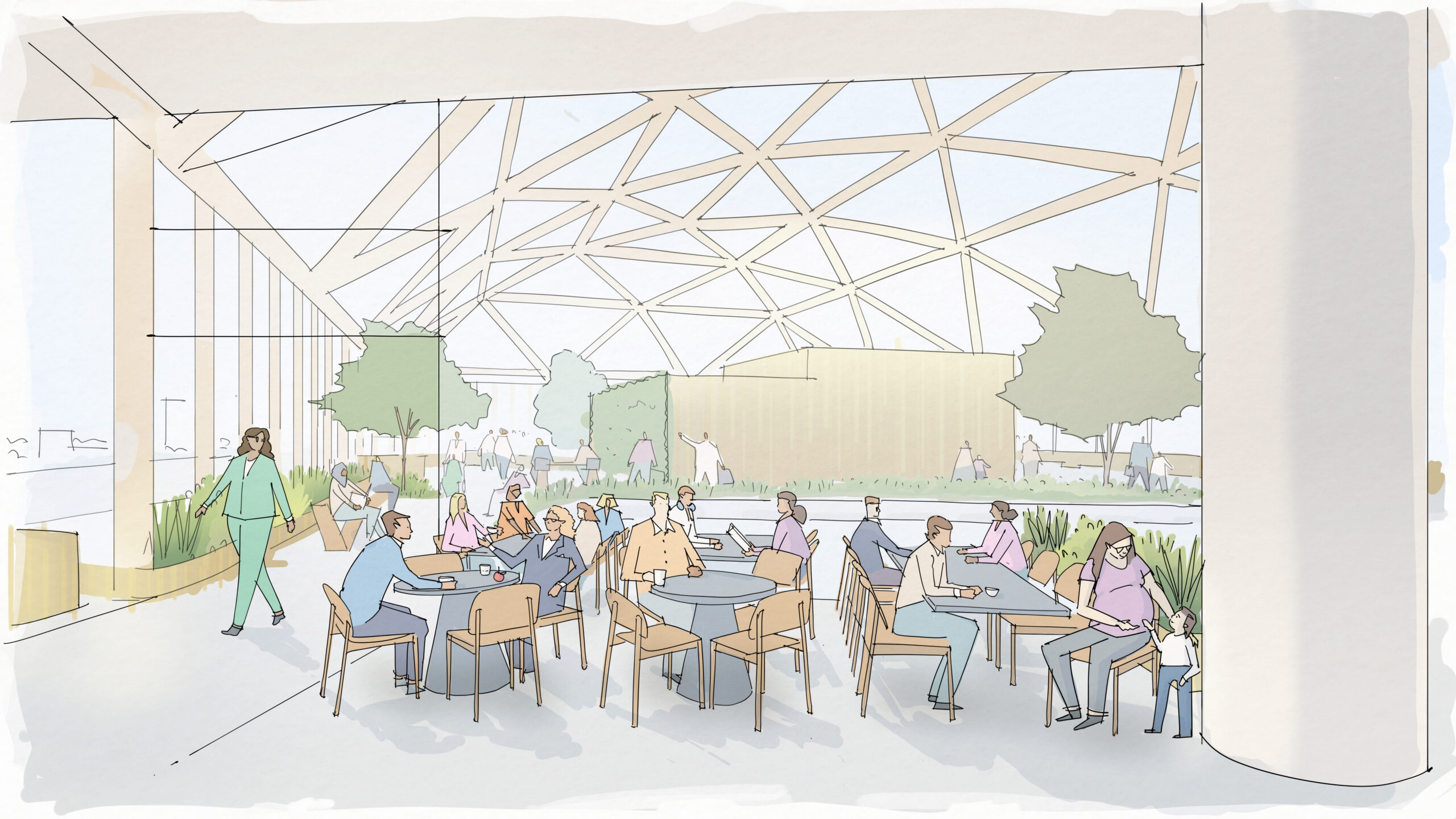 St Mary’s Hospital plans go back to the public as new designs reveal a sky lobby and gardens