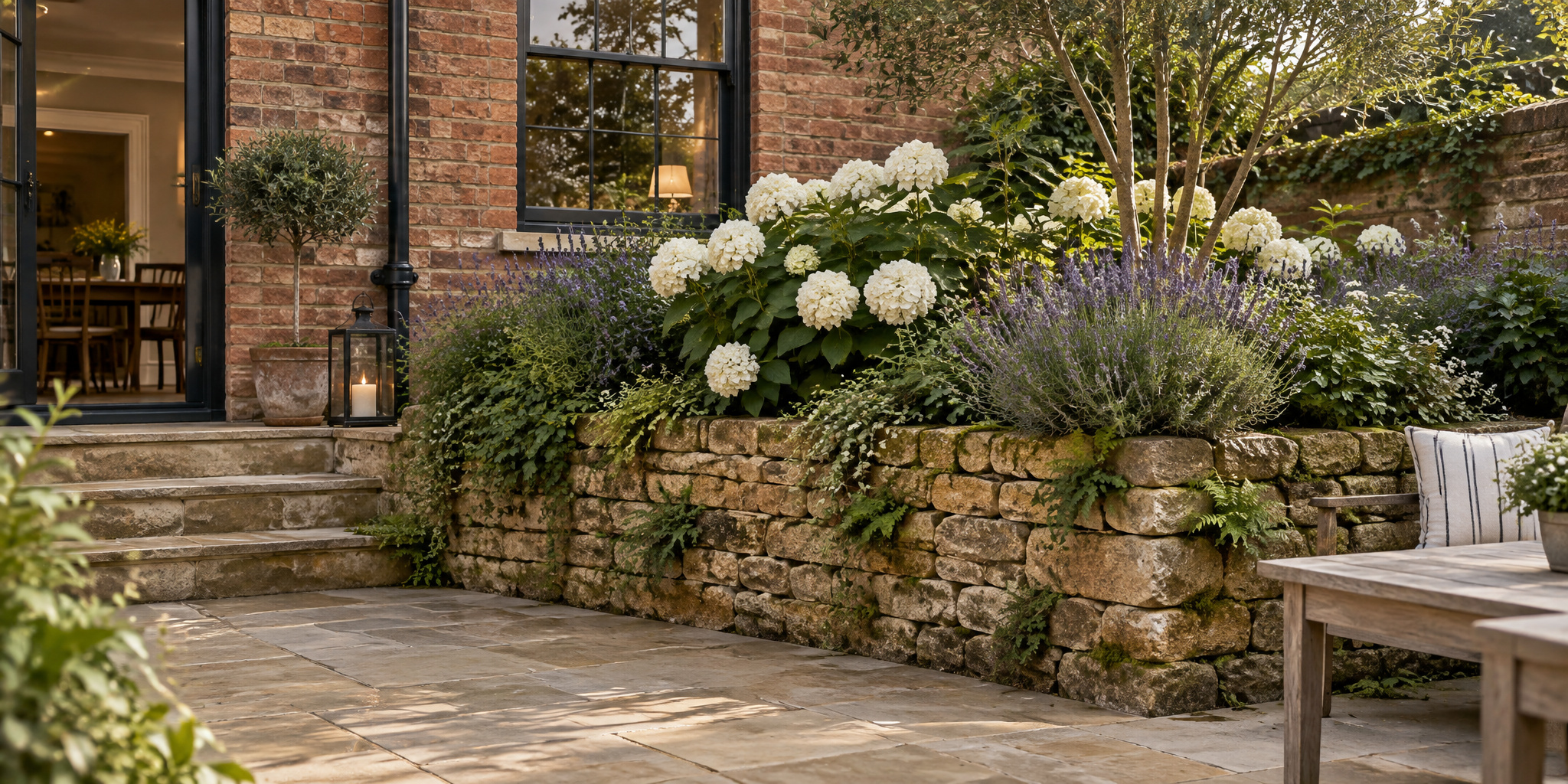 The appeal of natural stone walls in gardens