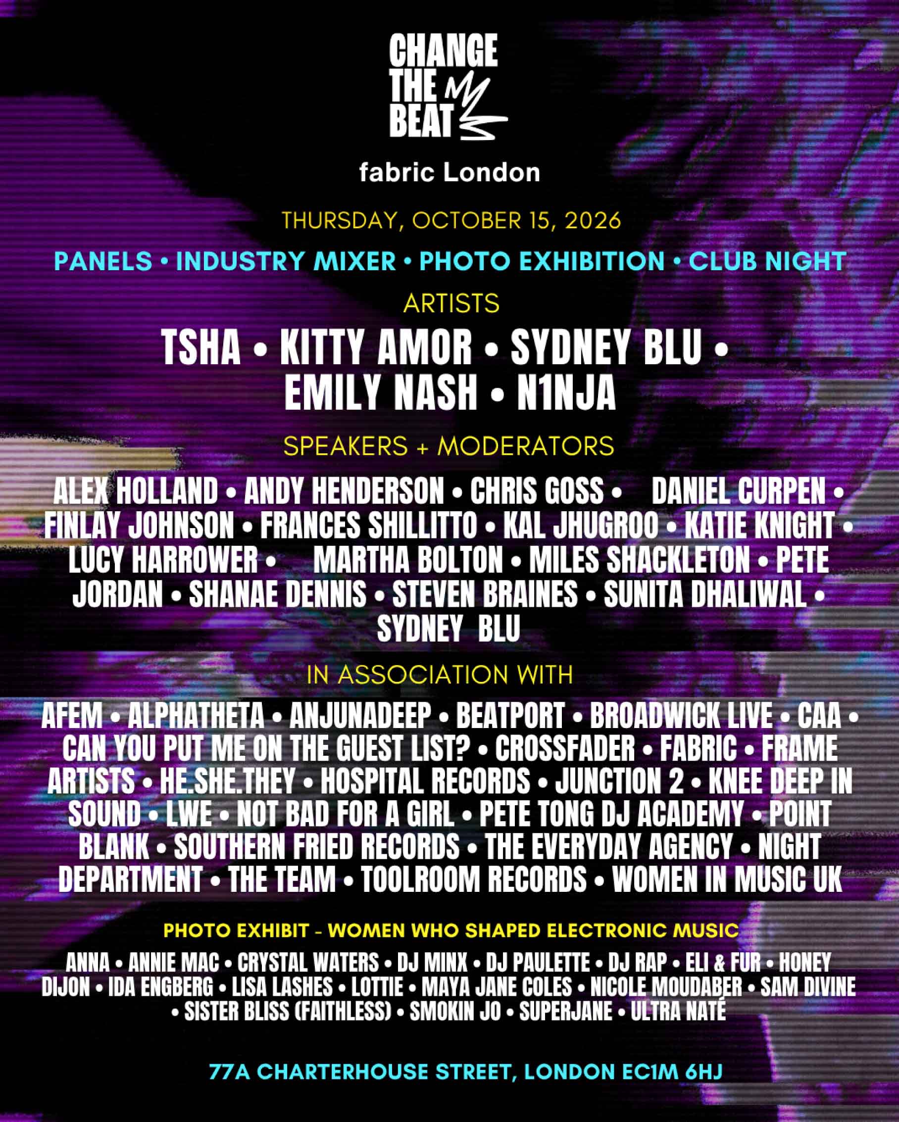 Change the Beat Makes London Debut at fabric With 40+ Music Industry Figures & Brands Across Panels, Networking, Exhibition & Club Night
