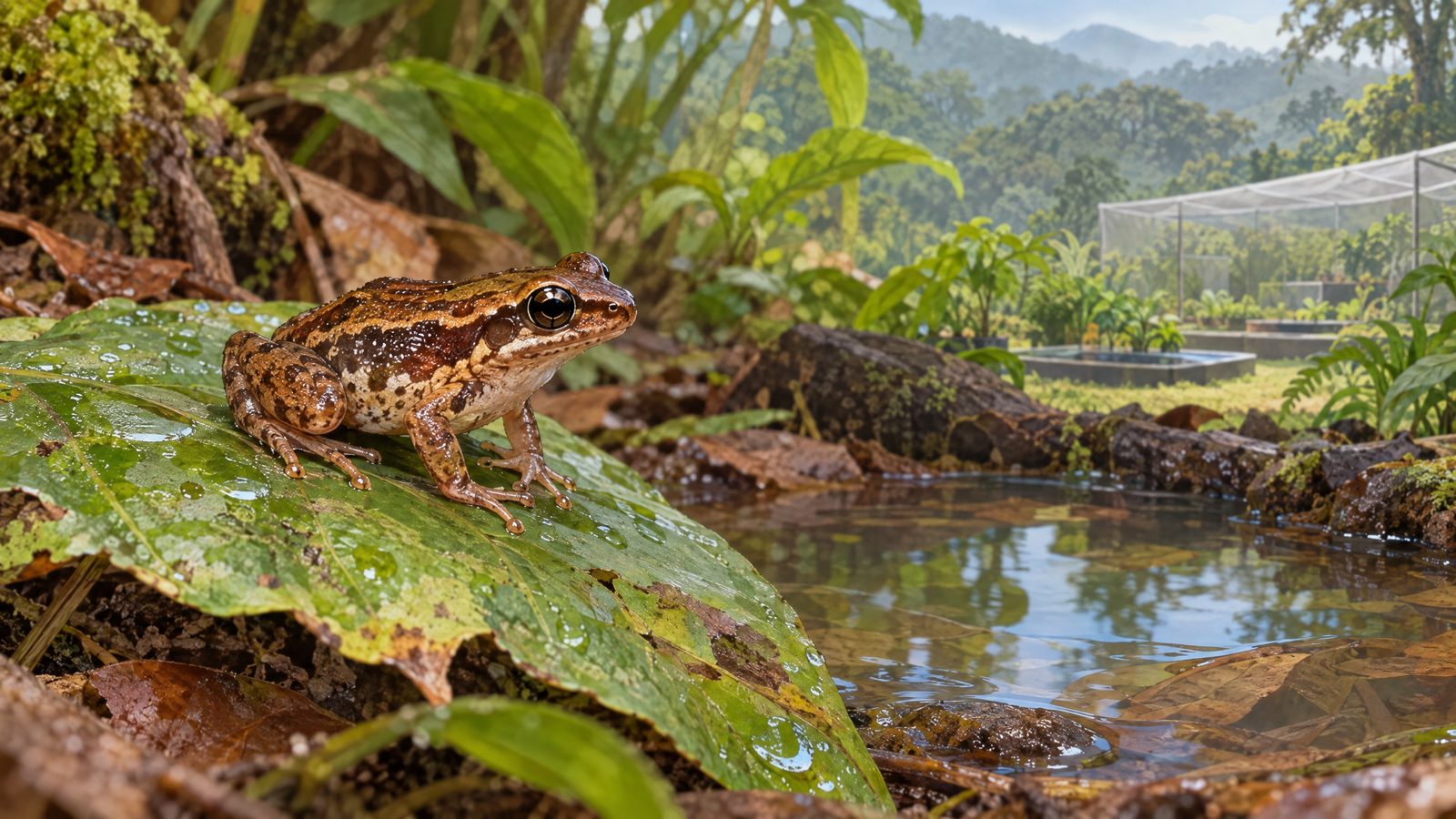 London Zoo records first captive breeding of rare Ghanaian frog