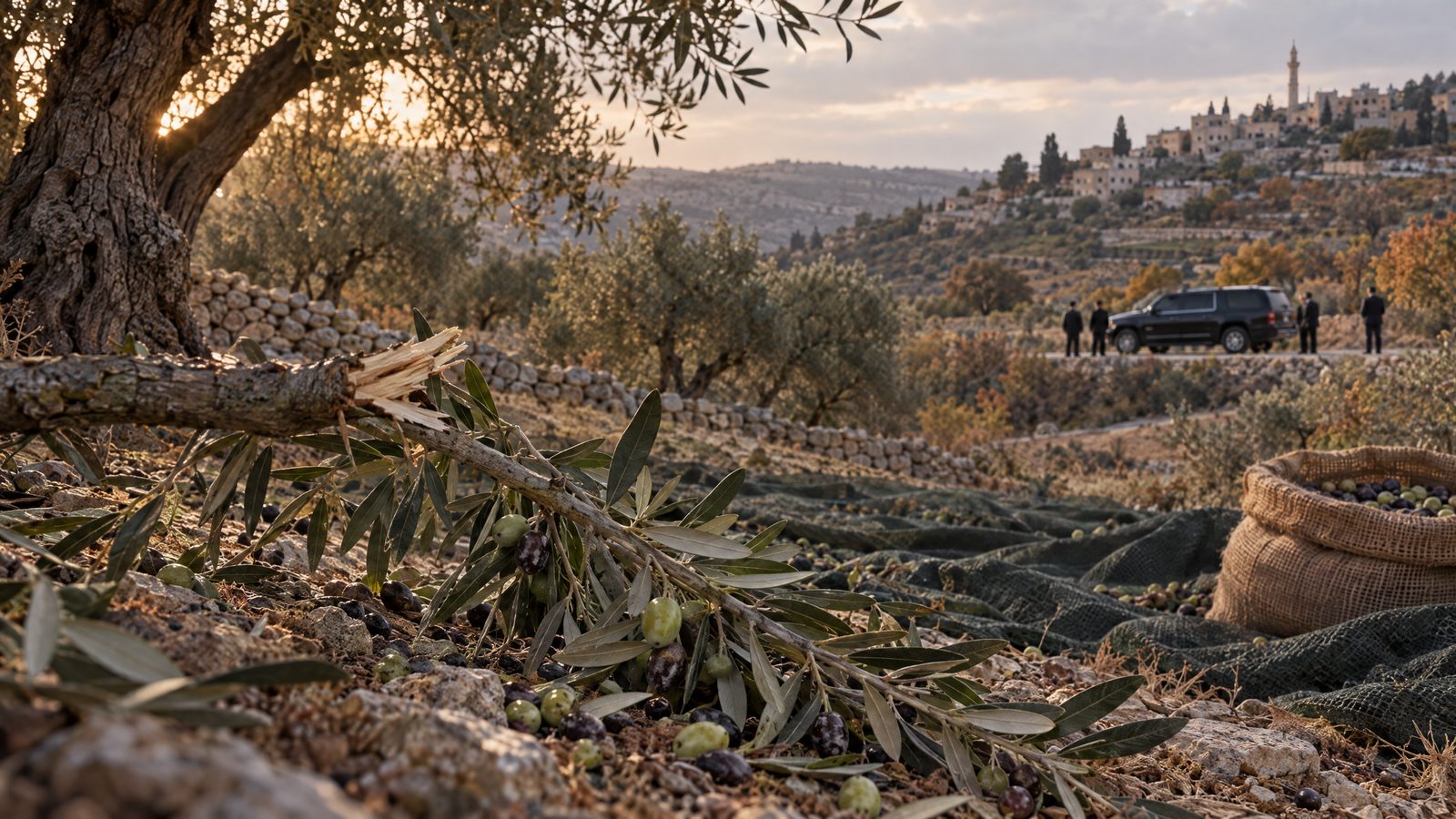 European diplomats and French mayor attacked near Taybeh during olive harvest