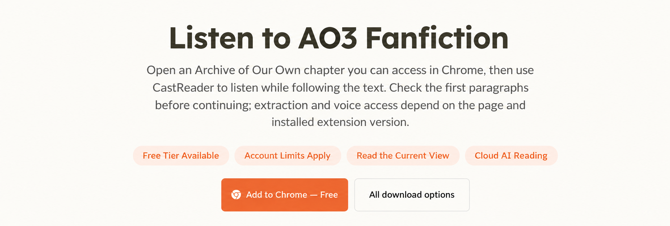 How to listen to AO3 fanfiction with text to speech
