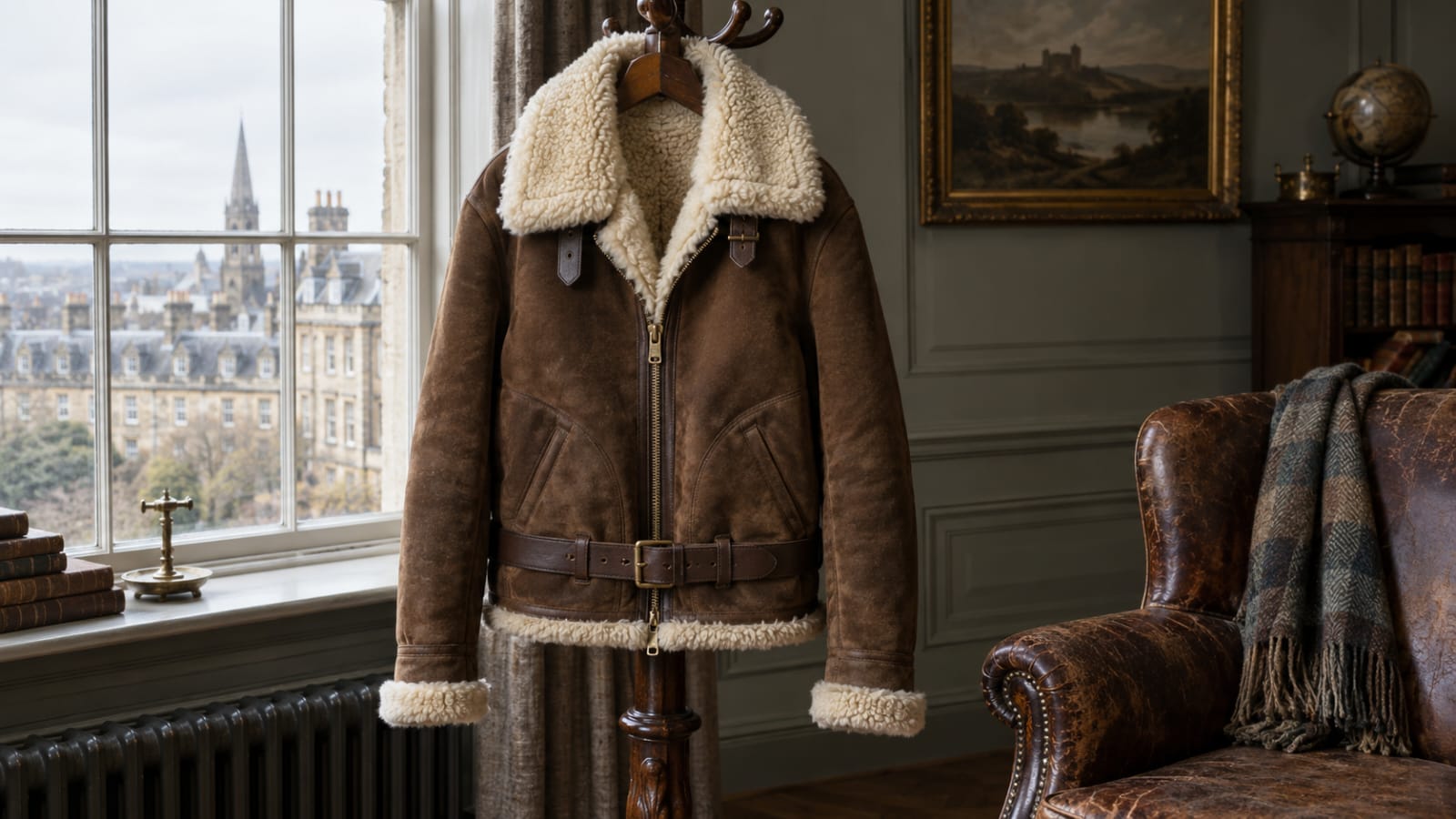 The cultural history of the shearling jacket in British fashion