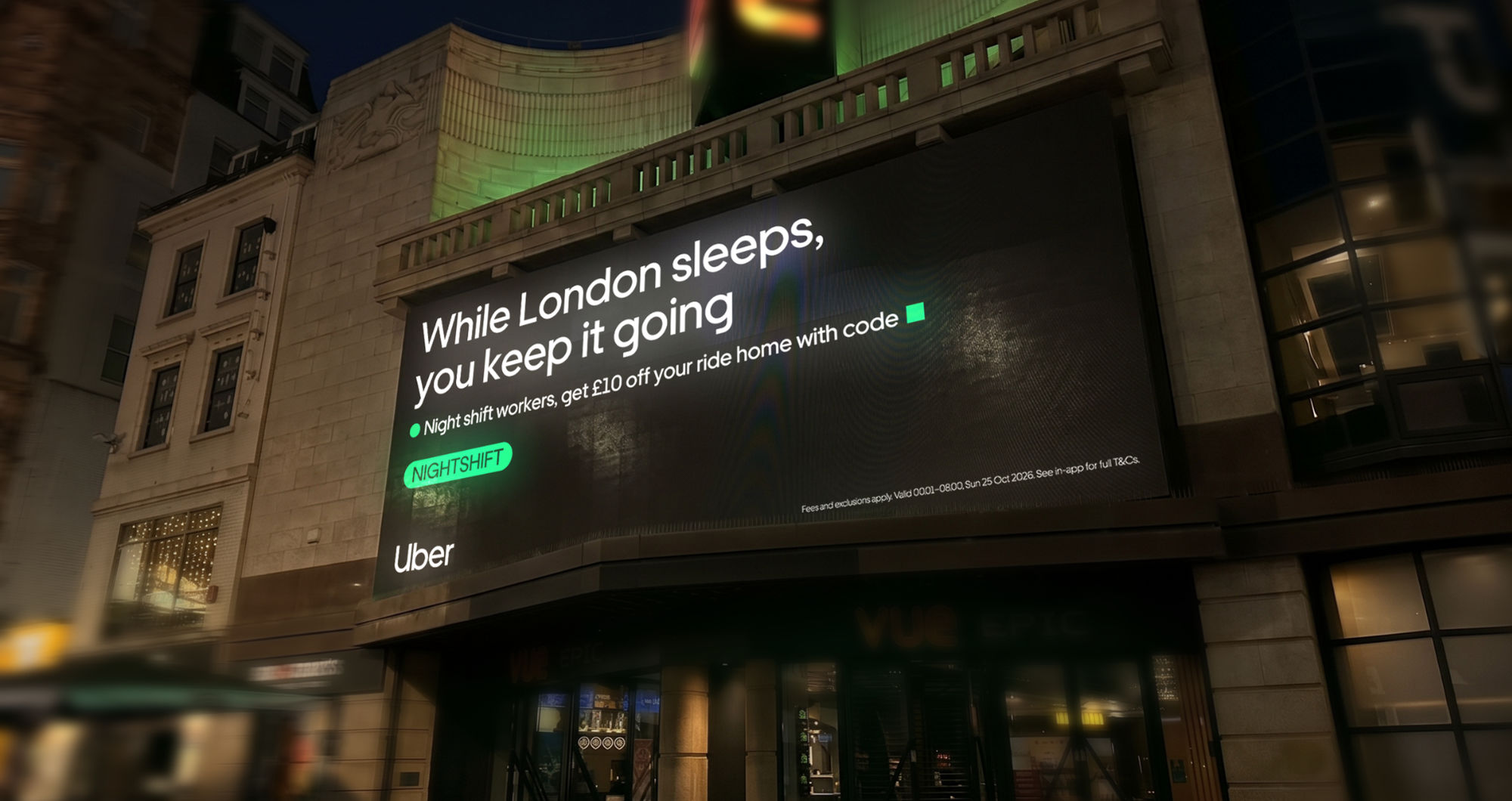 Get £10 off Uber and Uber Eats on the longest night shift of the year