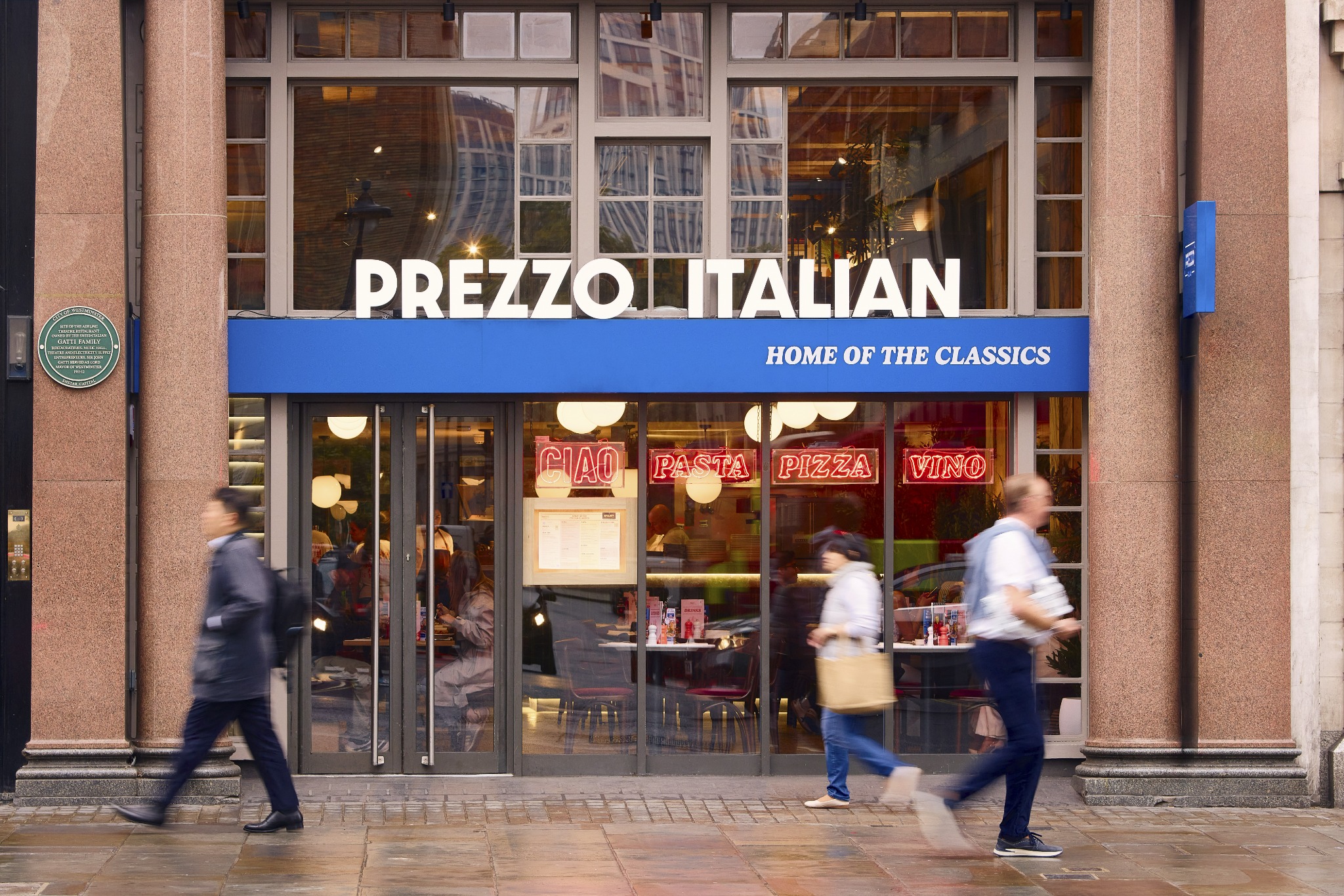 Prezzo Italian Expands Capital Presence with Landmark Opening on The Strand