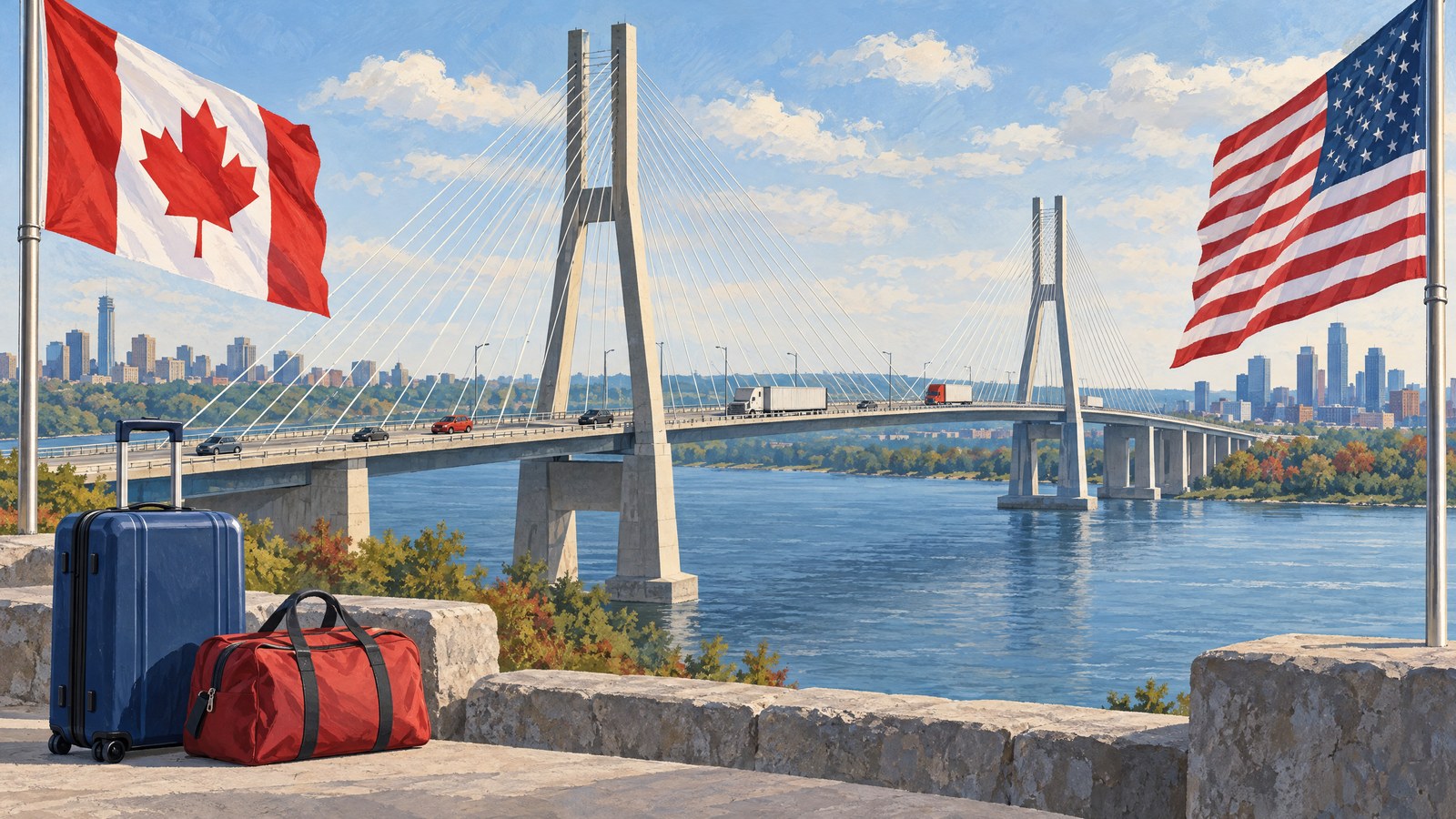 Canada-US trips grow in August as Gordie Howe bridge records first full-month counts