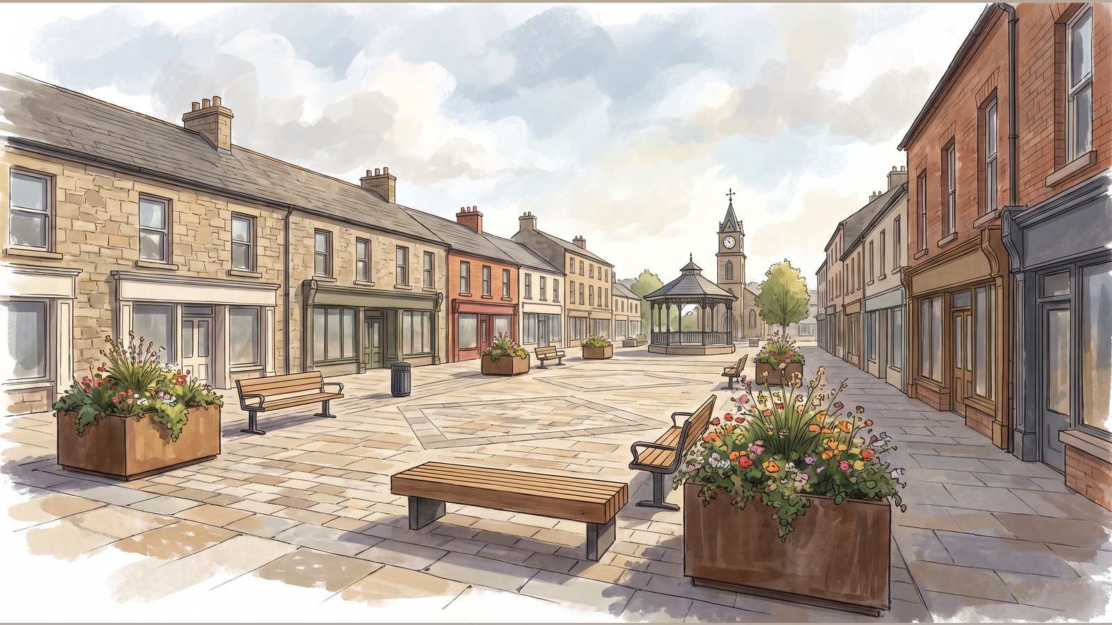 £900,000 public-realm refresh announced for five North Down centres