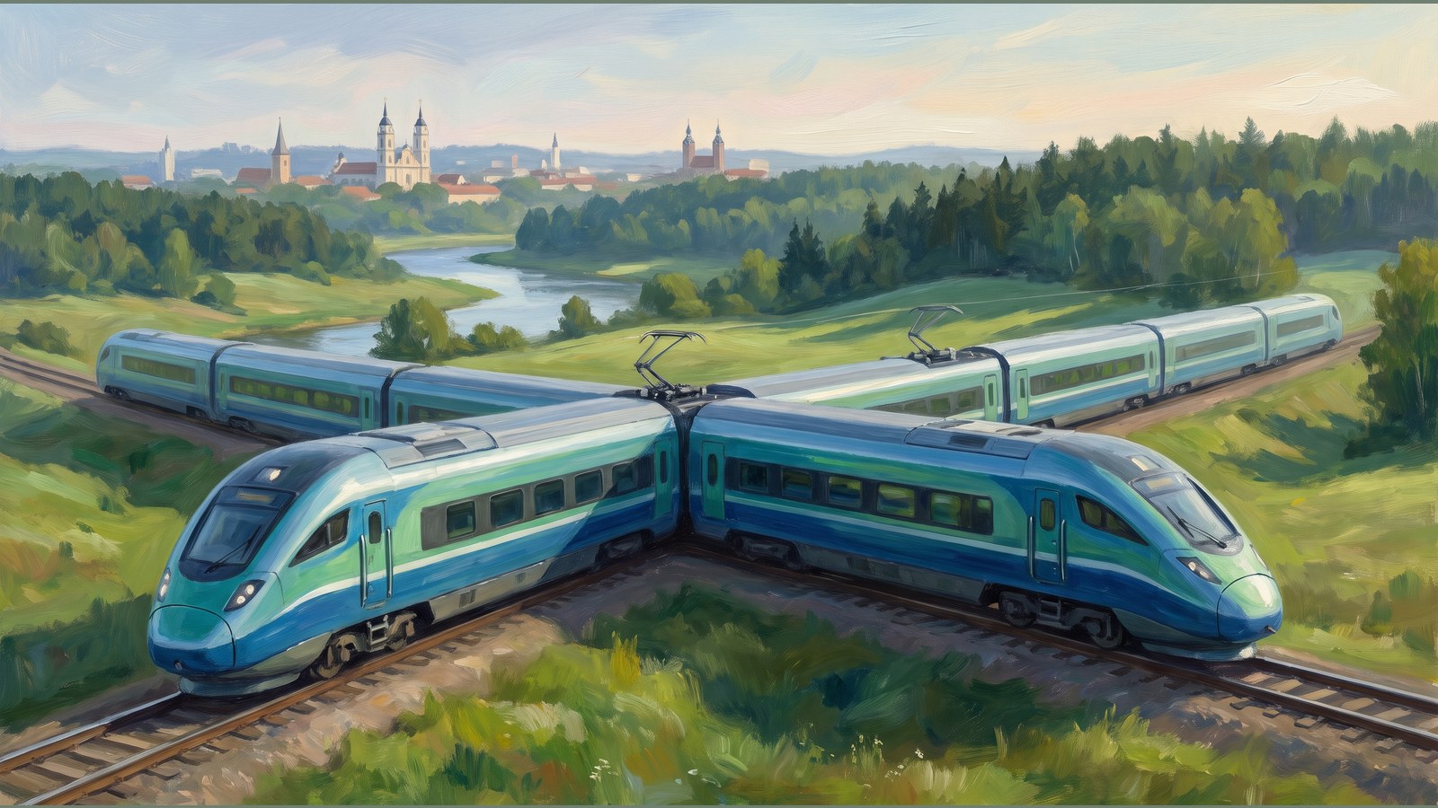 First new electric train enters service between Vilnius and Kaunas