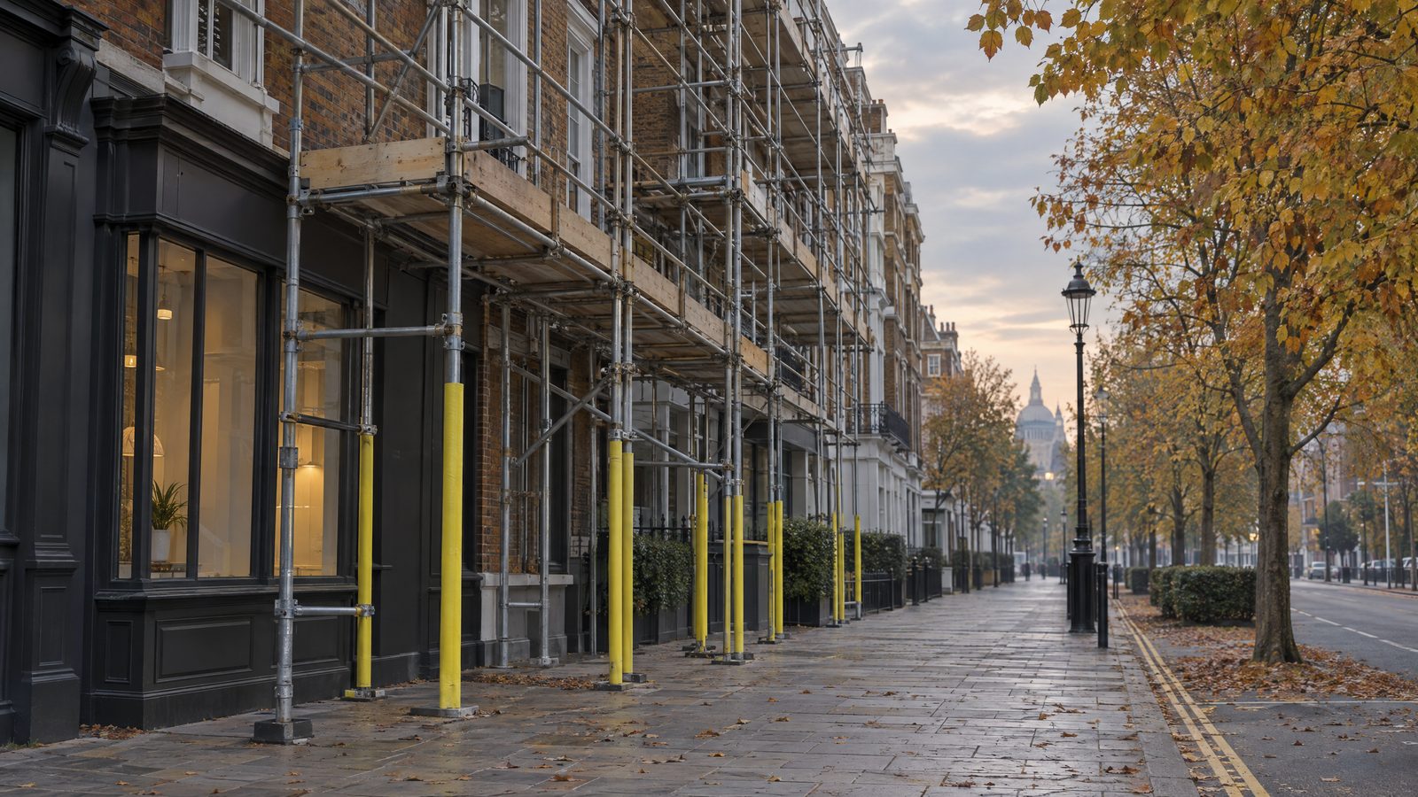 Two taken to hospital after scaffolding collapse on Streatham High Road