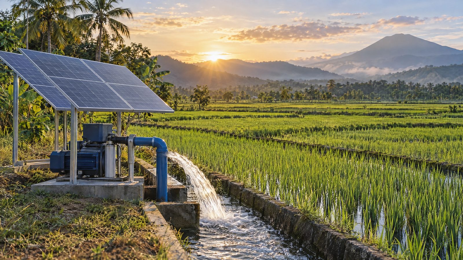 Pamplona solar irrigation project is inaugurated in the Philippines
