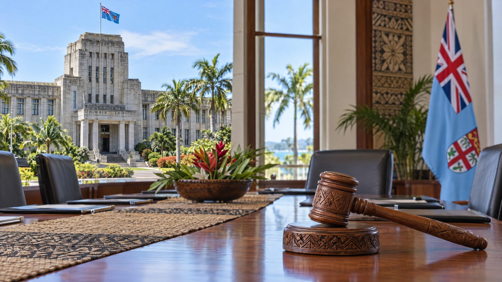 Fiji PM says Lands Minister Vosarogo will also serve as justice minister
