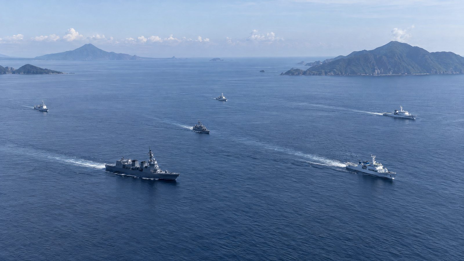 Taiwan official maps 53 Chinese vessels near Japan, Taiwan and the Philippines